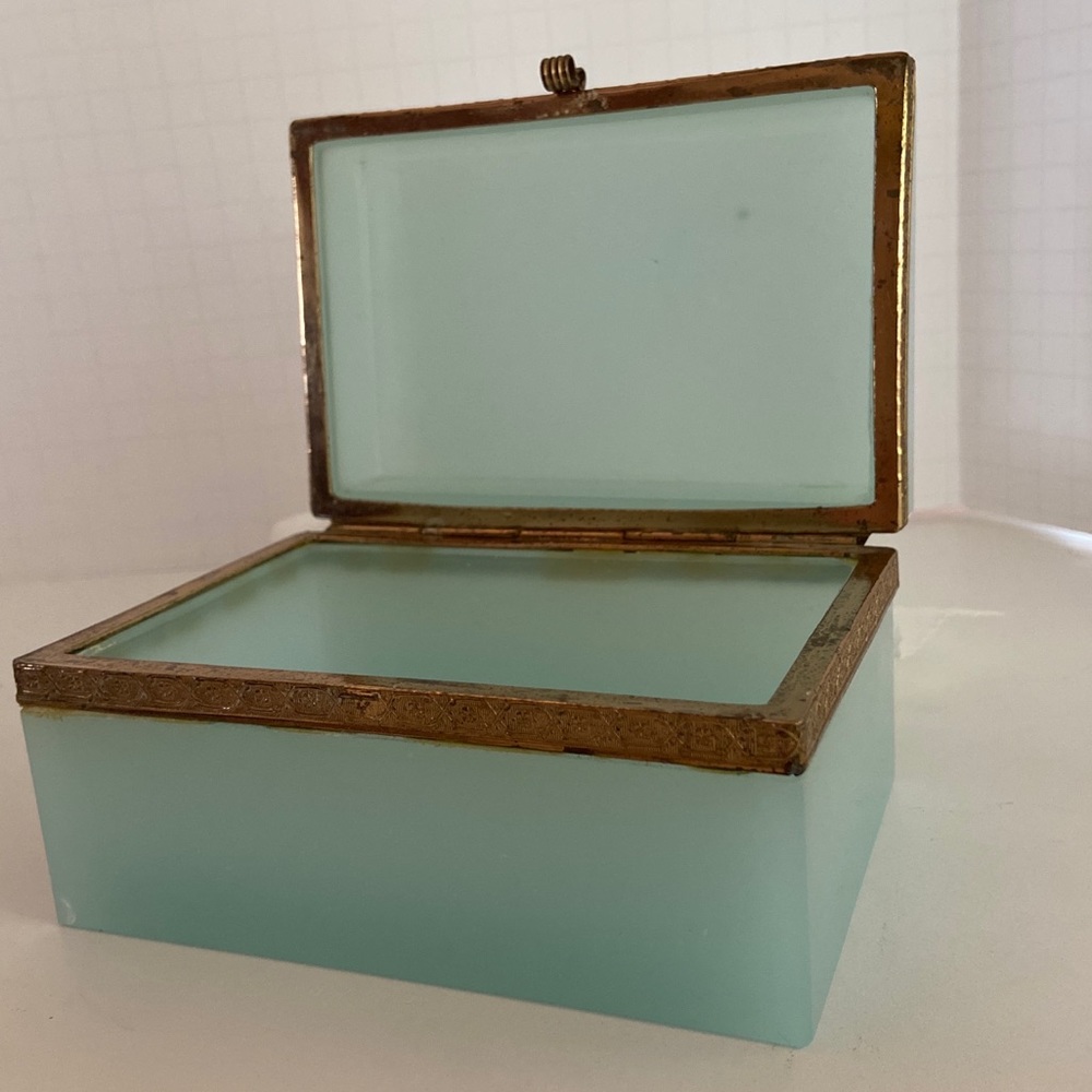 French Opaline Glass Box SOLD
